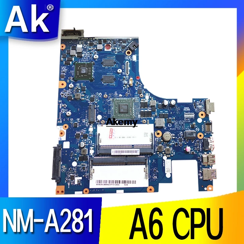 

NM-A281 mainboard for Lenovo G50-45 ACLU5/ACLU6 laptop PC motherboard for amd A6 CPU + R5 GPU video card 100% test OK