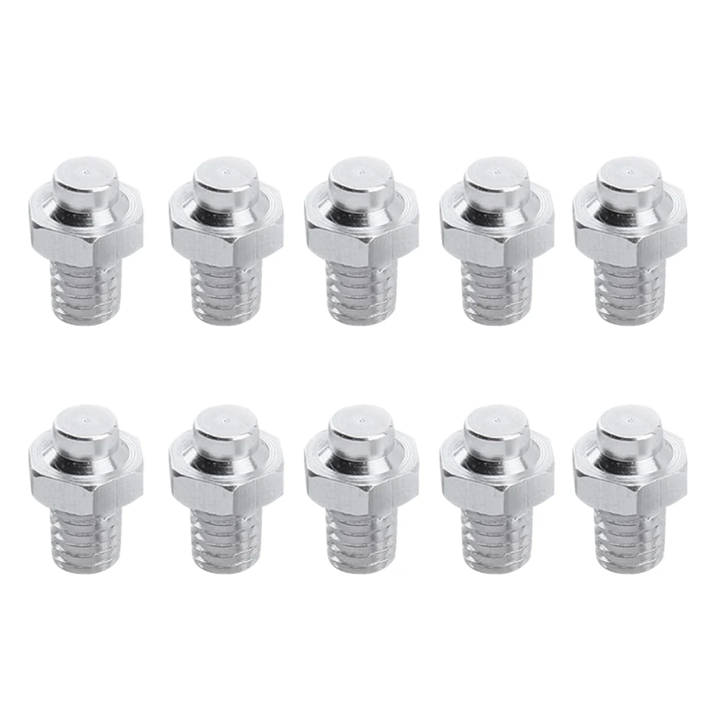 20pcs Bike Pedal Screws Mountain Bicycle Pedals Silver Red 9 x 6 x 6mm Very Durable
