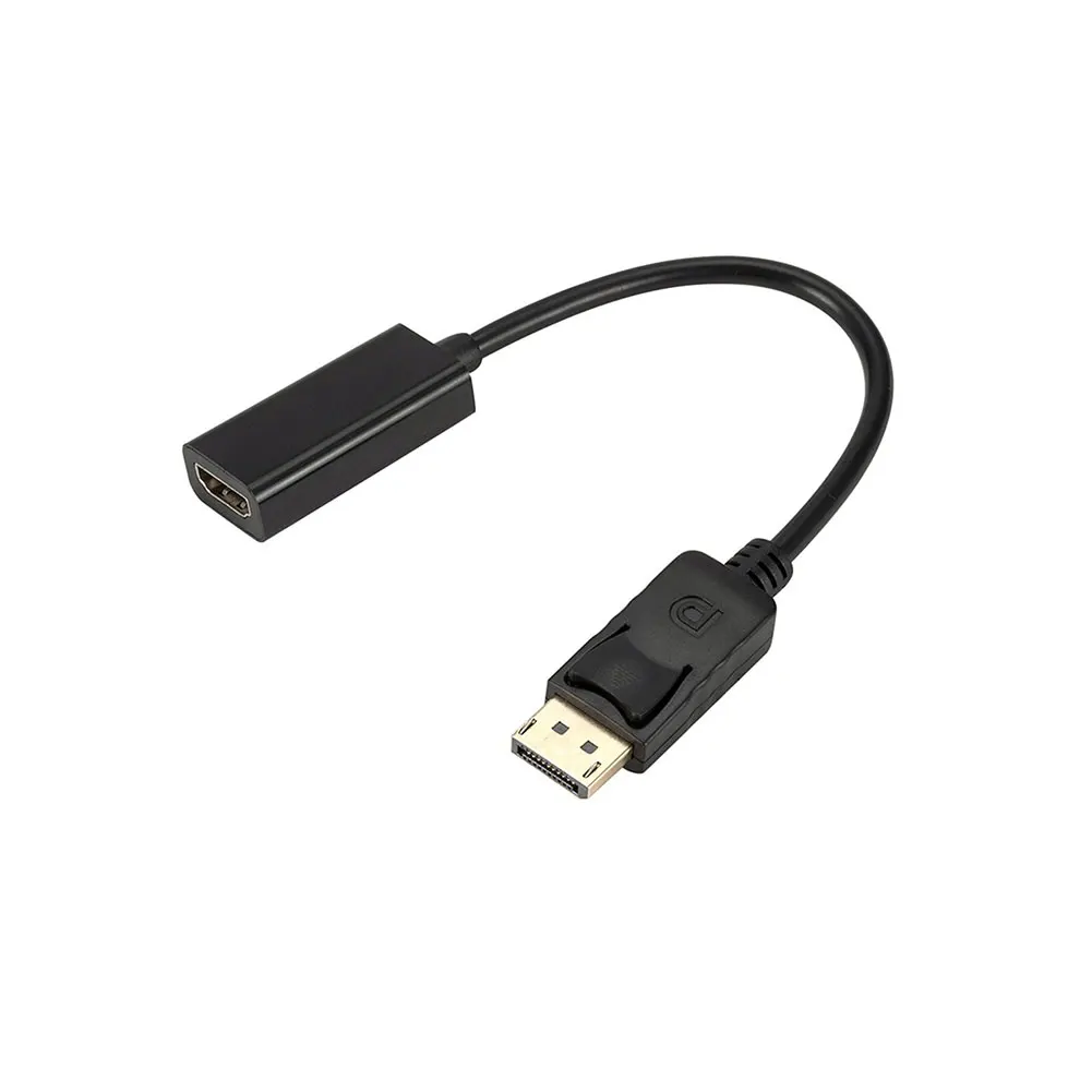 DP to HDMI-compatible Male to Female Cable Adapter 1080P Converter Adapter Cable for PC Display Laptop Projector HD Audio DP to HDMI Cable Adapter Male To Female For Laptop PC Display Port Support 4k 1080P HDMI Cable Adapter Converter HDTV