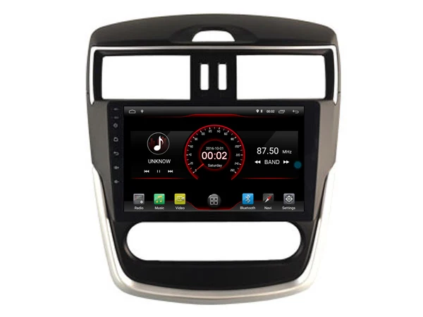 Best Car Android 9.0 Player for Nissan TIIDA MT 2016 tape recorder 4G Lte sim card Bluetooth GPS Radio Head Unit 2.5D IPS screen 5