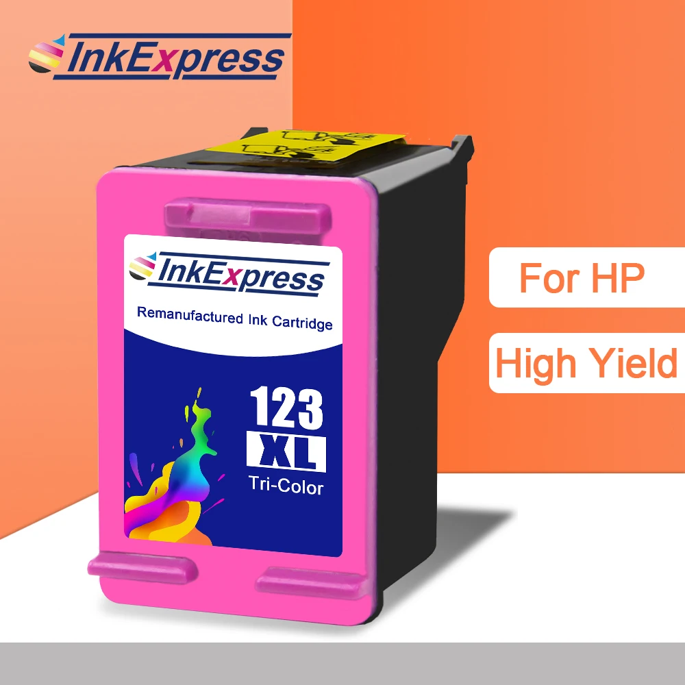 Чернильный картридж InkExpress 123XL совместимый с HP DeskJet 2632 2620 2130 1110 Officejet 5255 5220 Envy 5020