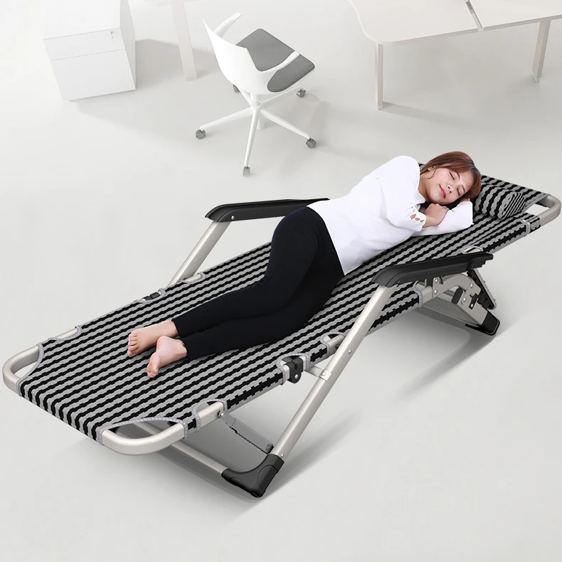 

Recliner Folding Lunch Break Nap Chair Balcony Home Leisure Lazy Sofa Office Bed Back Portable Reclining Chair