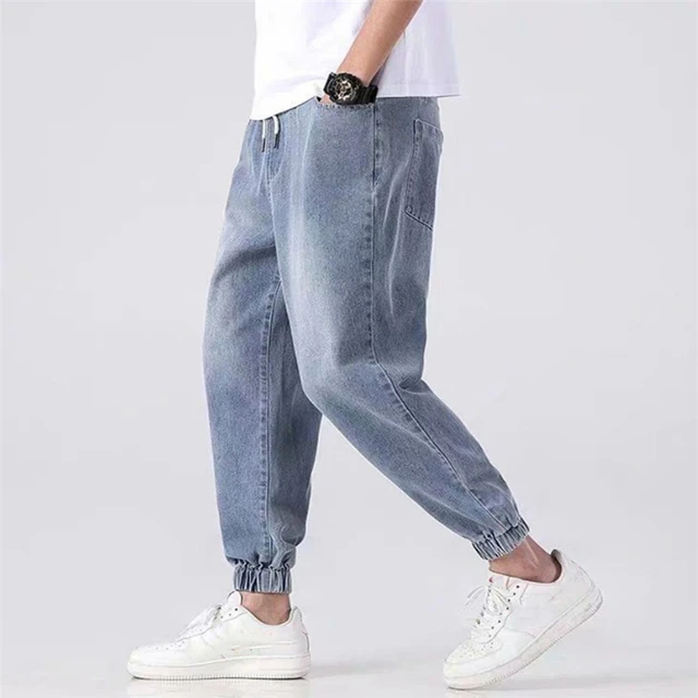 Trendy Outdoor Harem Jeans Men New Style Casual Blue Denim Jogging Pants  Loose Comfort Trousers Male Streetwear Jeans Pour Homme - Jeans - AliExpress