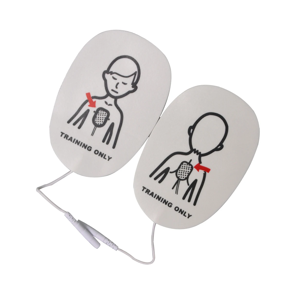 1 пара детей AED обучение дефибрилляционный электрод проводящий патч AED обучение самоклеющийся аварийный спасательный комплект