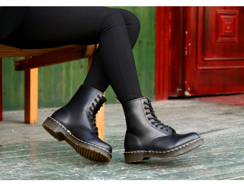 Doc dr martens мартинсы Ботинки мужские зимние теплые зимние ботинки мужские кожаные ботинки ковбойские водонепроницаемые ботинки мужские мотоциклетные повседневные ботинки мужская обувь зимняя сапоги кроссовки казаки