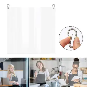 

Sneeze Guard Shield Transparent Sneeze And Cough Protective Hanging Shield Barrier For Grocery Stores Sales Counter