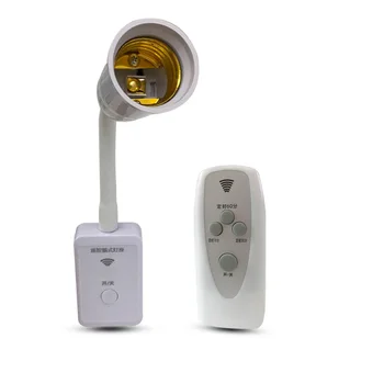 

Wireless Remote Control Lamp Holder E27 Socket Dimmable With Timer For 110v-220V E27 LED Bulb Night light