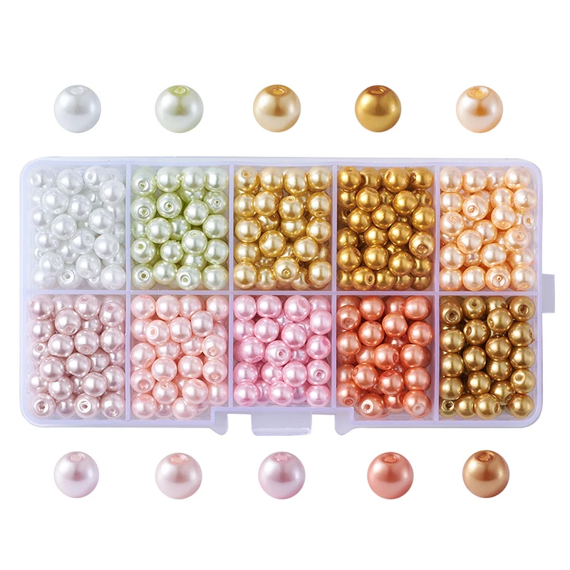 550 шт. стеклянные бусины с имитацией жемчуга 6 мм|round pearl beads|pearl beadsbeads for jewelry making |