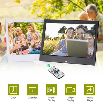 

13.3" Digital Photo Frame 1920 * 1080 HD Screen Desktop Album Detchable Bracket MP4 Video MP3 Audio Clock Calendar Functions