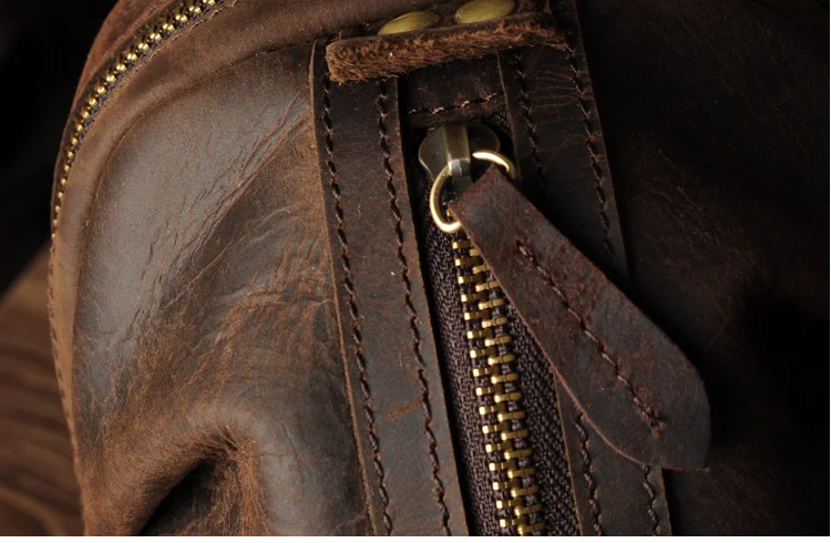 Брендовая мужская сумка-мессенджер из натуральной кожи, винтажная ручная сумка через плечо, Мужская Большая вместительная нагрудная сумка Z1921