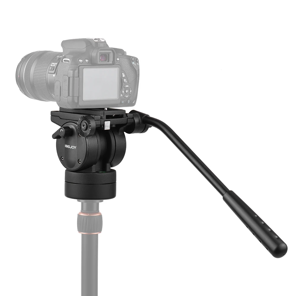 KINGJOY VT-2510, гидравлическая амортизирующая головка штатива, шаровая Головка с винтовым креплением 1/"& amp 3/8" для камеры Nikon Canon DSLR