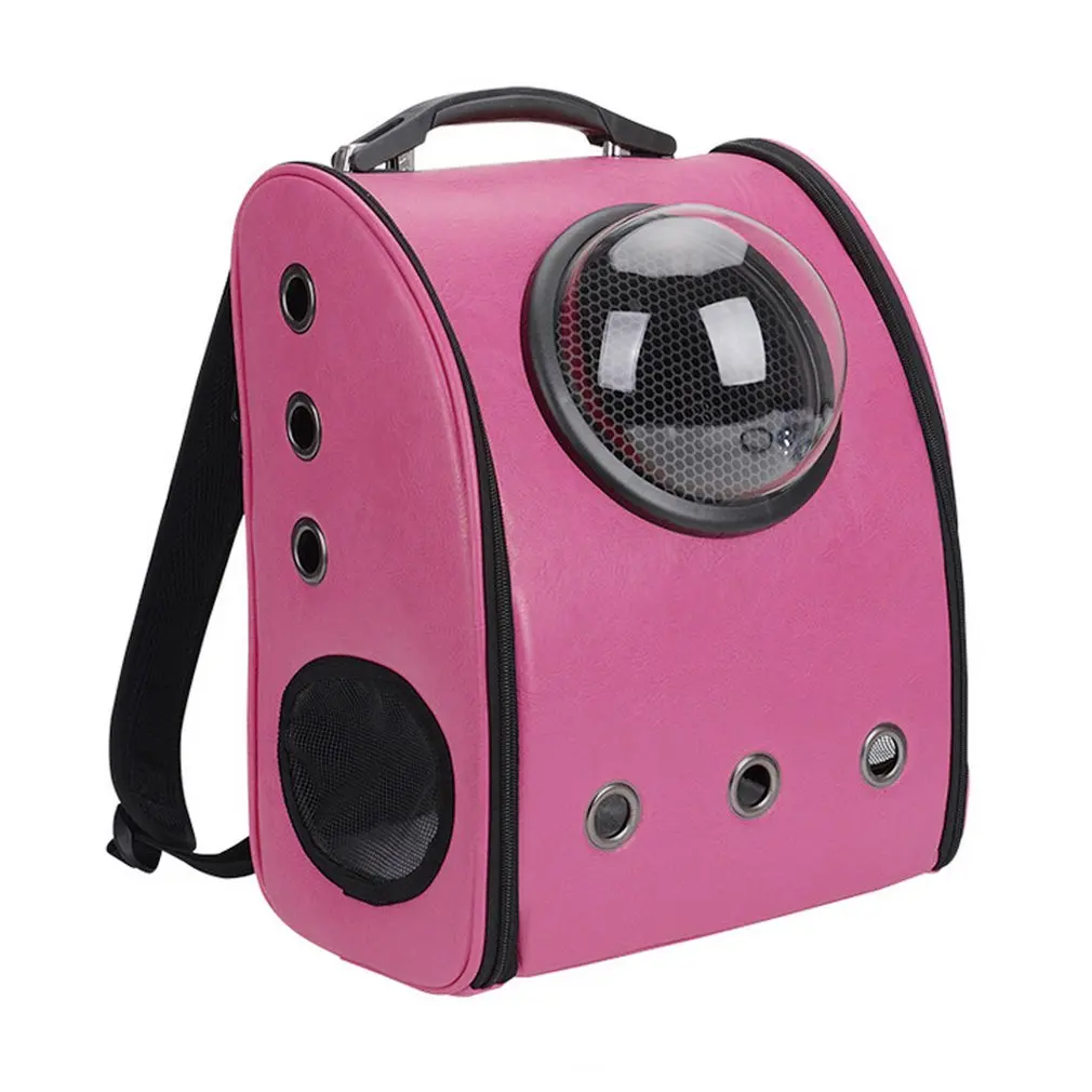 Отправка из России из искусственной кожи, рюкзак для питомцев, кошка, собака, дышащий безопасный рюкзак, космическая капсула в форме маленького щенка, дорожная сумка