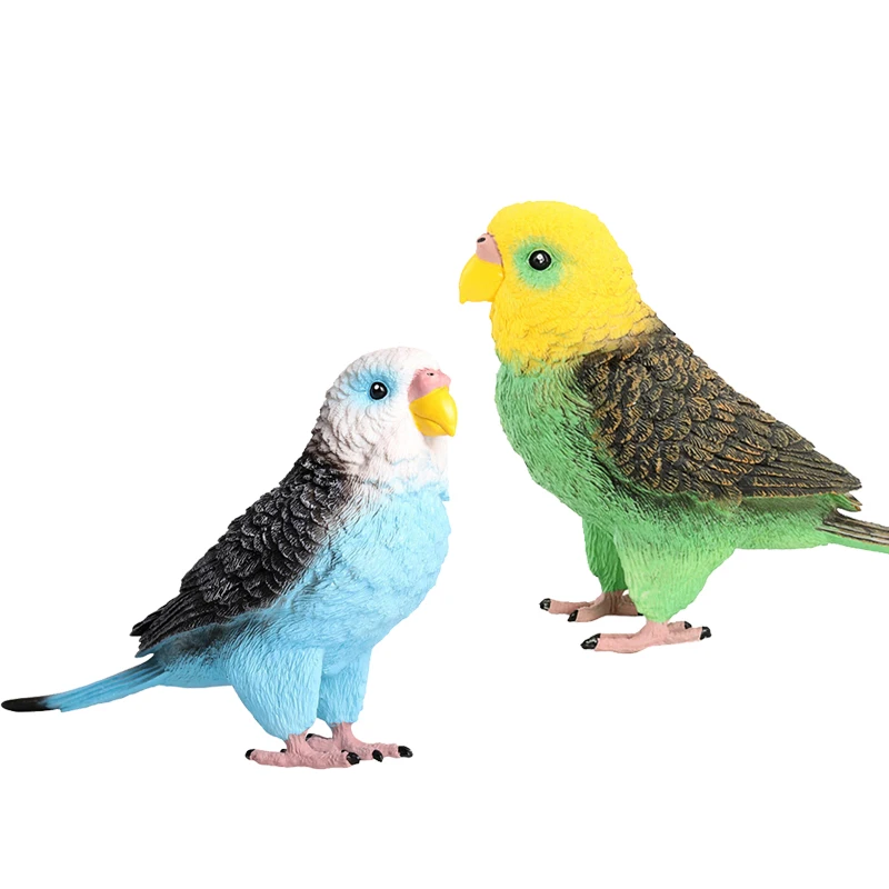 

Simulated Toy Bird Model Budgerigar Big Size Parakeet Parrot Artificial Bird Ornament Souvenir Home Garden Birdcage Decorations
