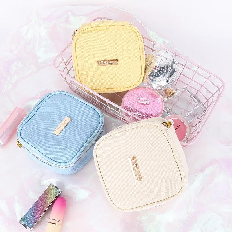 Hipster Environmentally Friendly Travel Storage Bag Sanitary Towel Large Capacity Portable Simple Cotton Cloth Carrying Cosmetic