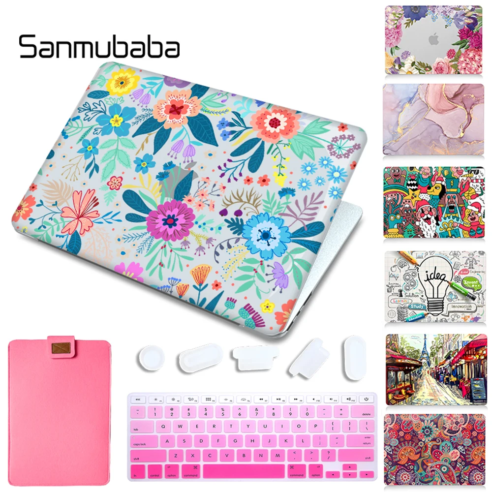 Sanmubaba чехол для ноутбука Macbook Air Pro Retina 11 12 13 15 и 16 с сенсорной панелью 2020 нами