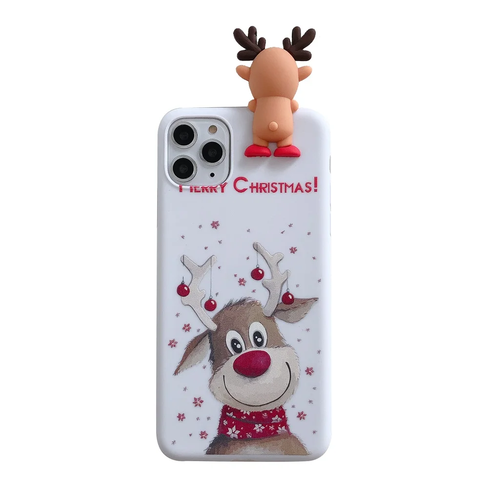 Чехол с рождественским рисунком для iphone XR 11 Pro XS Max X, чехол для iphone 6 7 8 S 6S Plus 7Plus