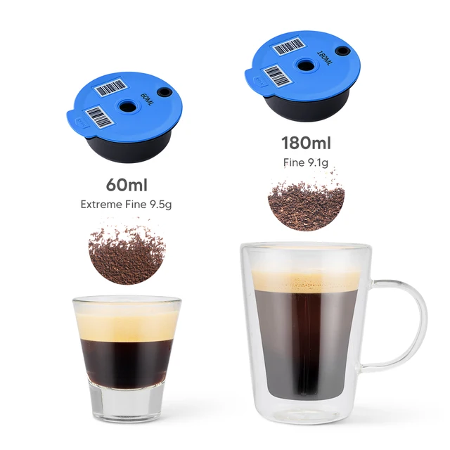 Cápsulas de café reutilizables para máquina Bosch Tassimo, tapa de  silicona, filtro recargable, 60 /180 ML - AliExpress