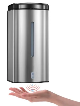 

600 ml Automatic Sense Soap Dispenser Wall Mounted Stainless Steel material Touch-free AC or DC for school or hotel