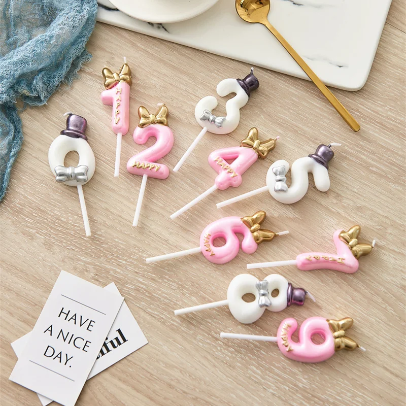 

1 Pcs Number Cake Candle Birthday Party Supplies Candle 0 1 2 3 4 5 6 7 8 9 Anniversary Cake Numbers Age Candle Party Decoration