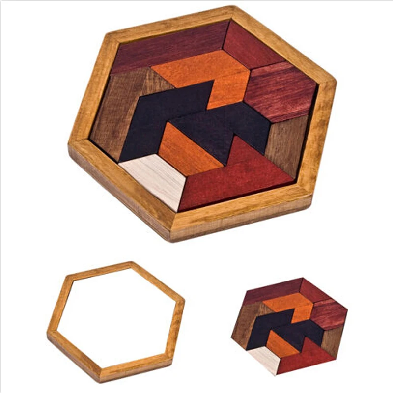 1 шт., деревянные пазлы, игрушки, паззл, доска, геометрическая форма, детская развивающая игрушка, головоломка, дерево, подарок для детей