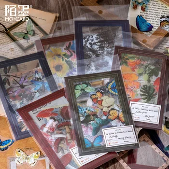 45 pcs kawaii butterfly flower moon Decorative PET Stickers Scrapbooking Stick Label Diary Album stationery Sticker Accessories