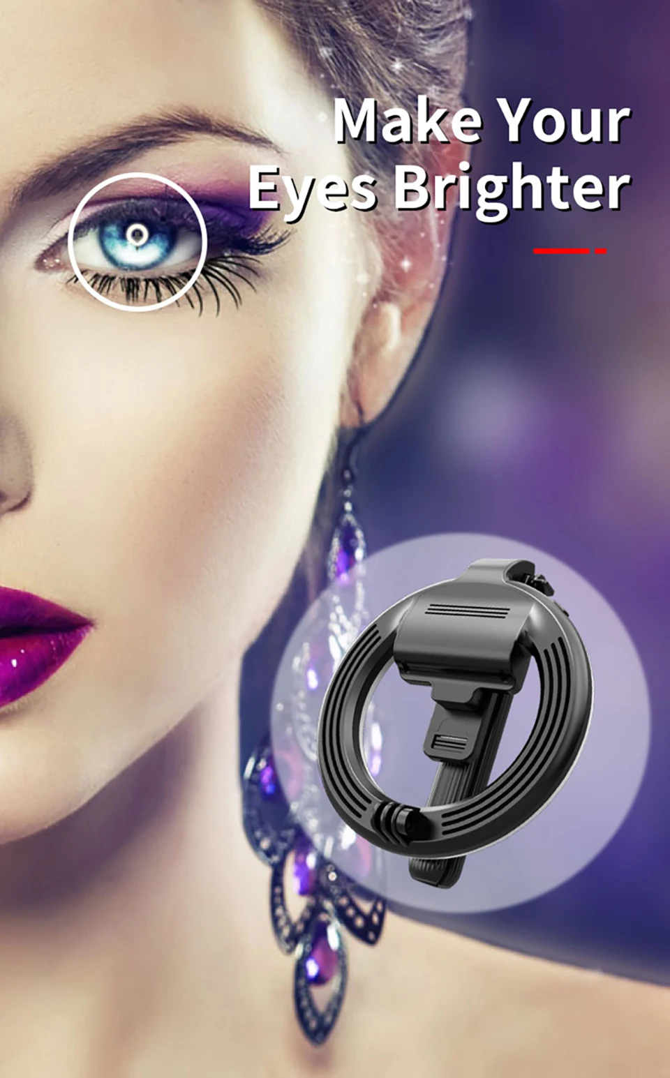 4in1 live Ring Light Wireless Bluetooth Selfie Stick Sadoun.com