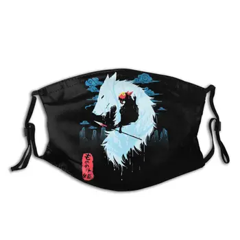 

Princess Mononoke Miyazaki Hayao With Filters Face Mouth Mask Summer Respirator Anti Bacterial Protection Cover
