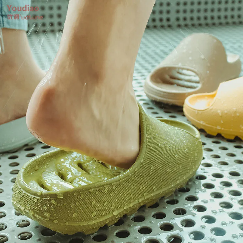 

Youdiao Women's Leaking Slippers Bathroom Summer Indoor Home Slippers Household Bath Slipper Fast Leak Platform Slippers Women