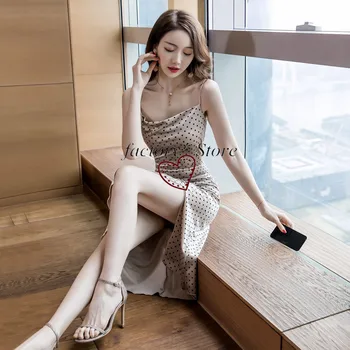 

Dress Female Temperament Europe Mature Early Sweet Light Ripe Wind High Cold-Based Women's Clothing Aura New 2020 Party Dress