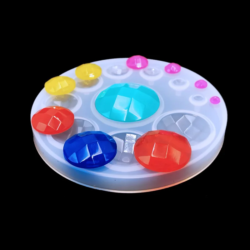 1PC Water Crystal Glue Round Circle Pendant Silicone UV Mold for Making Pedant Jewelry Exoxy Resin Molds Jewelry Tools