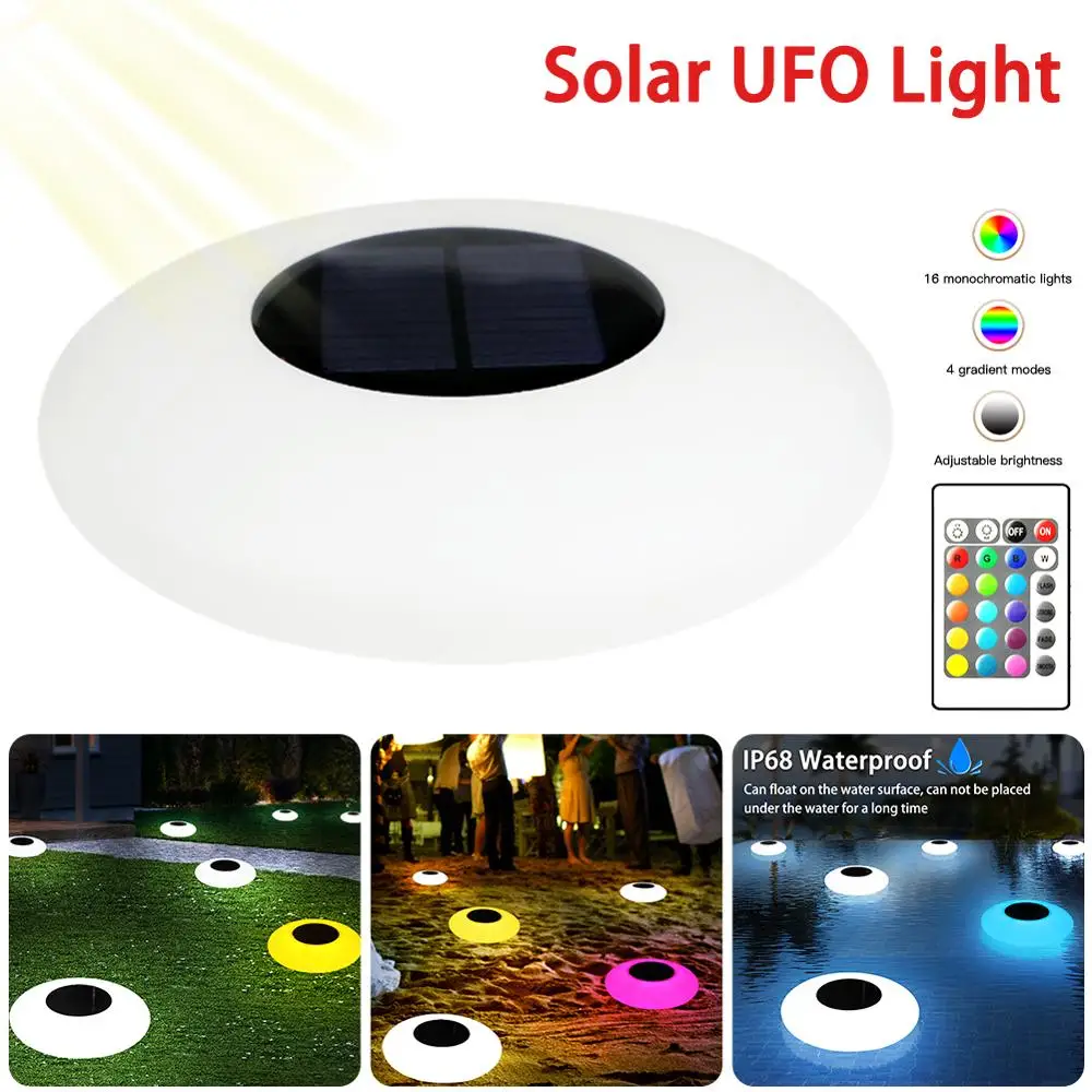 Colorful Light OLOPE Swimming Pool Lights Solar Floating Light with Multi-Color LED Waterproof Outdoor Garden Lights,Floating Pool Lights Solar Swimming Pool Light Outdoor Decorations Light