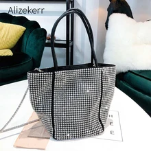 Шикарные Стразы, вечерняя сумочка для женщин, роскошная Мода, бриллианты, сумка-тоут, цепь, сумки на плечо, женские дизайнерские сумки, высокое качество