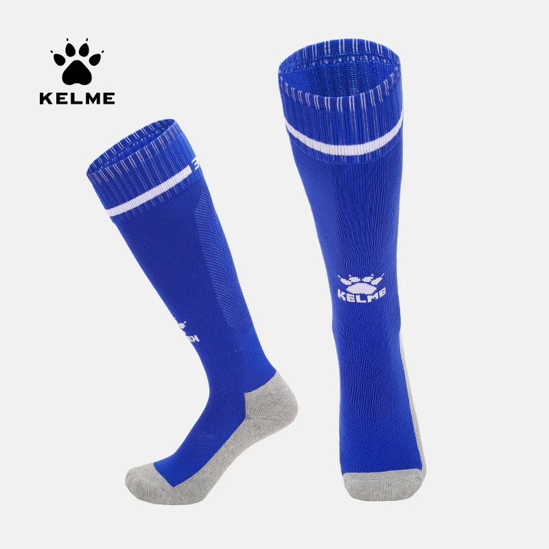 Soccer Socks KELME Kid Soccer Socks Football Stockings Training Competition Basketball Over Knee High Breathable Sports Socks 8101WZ3001