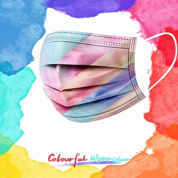 

2020 200Pcs Mask Disposable Non-wove 3 Layer Ply Filter Adult Breathable Outdoor Anti Dust Earloops Face Masks mouth in stock