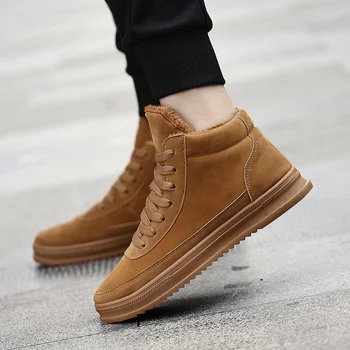 

OLOME New Winter Sneakers Cold Protection for Men Warm Shoes High-Top Shoes Men Comfortable Shoes Men Casual Zapatos Hombre