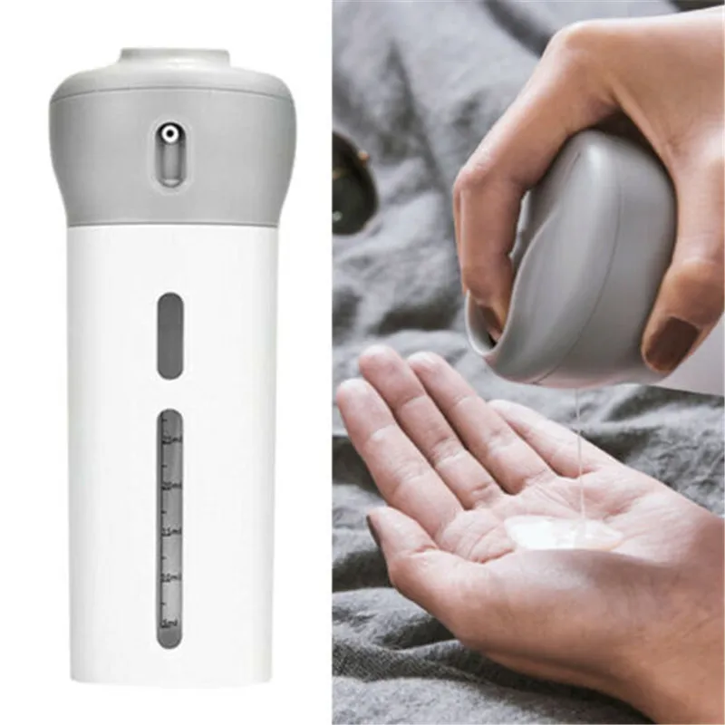 

Portable 4 in 1 Lotion Shampoo Gel Travel Dispenser Practical Cream Liquid Empty Sub-bottle Pressed Container Refillable Bottle