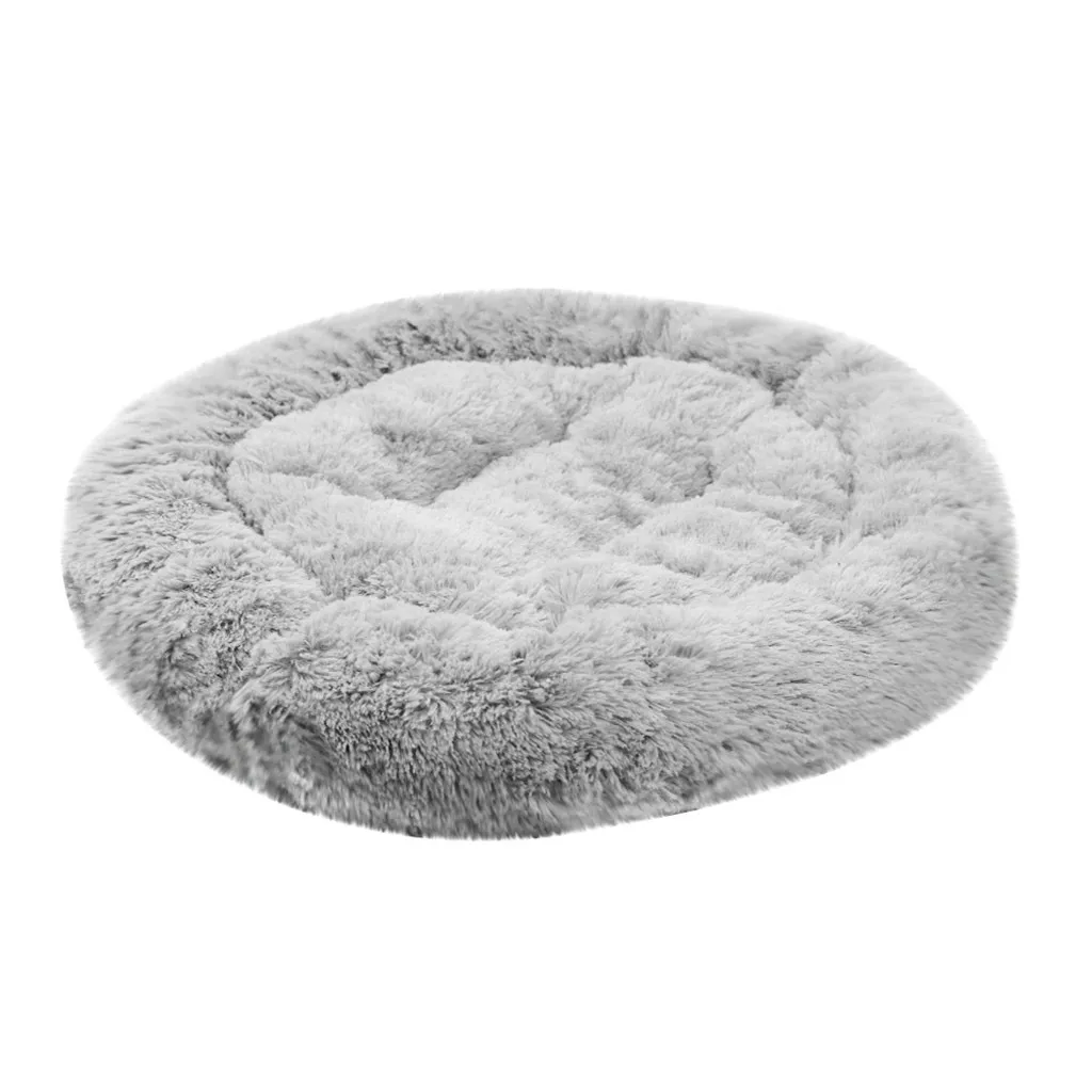 Плюшевая супер мягкая кровать для домашних животных питомник собака круглый кот зимний теплый спальный мешок щенок подушка коврик переносные принадлежности для кошек