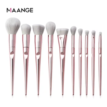 

MAANGE 10 Pcs Eye Makeup Brushes Set Foundation Eye Shadow Eyebrow Sculpting Power Brushes Facial Makeup Cosmetic Brush Tools