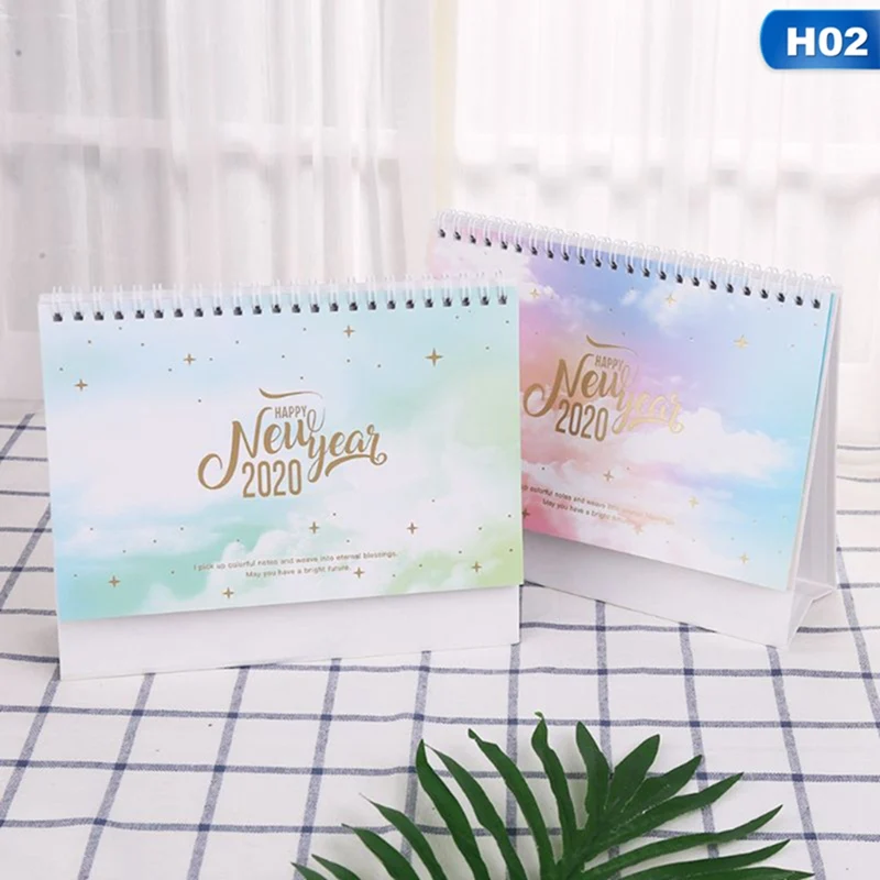 02 Dreamy красочный устанавливаемый на стол рулонная бумага календарь с заметками ежедневный график планировщик стола годовой Органайзер - Цвет: 02