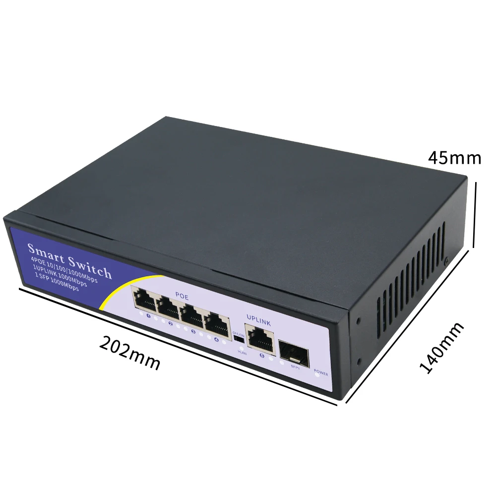 Kuwfi-interruptor de Rede ip e ap sem Fio Portas Suporte Tridimensional - at Câmera 10 100 1000mbps Rede Padrão 5 Poe 6 Computador e Escritório