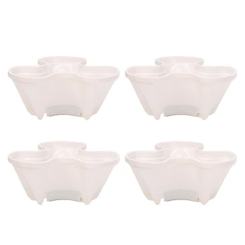 

4Pcs Stackable Strawberry Planter Multi-layer Combination Planting Pot