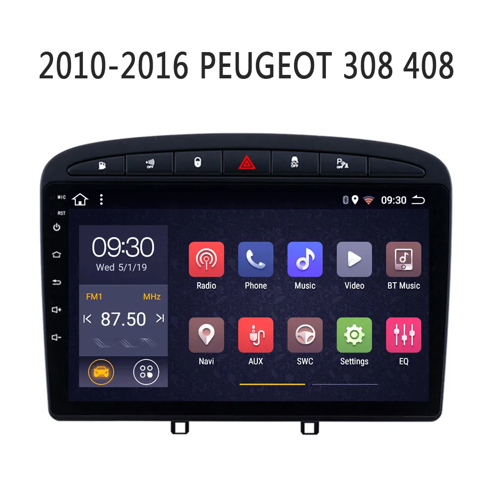 Мультимедиа для авто для peugeot 308 408 DVD android автомобильный стерео 2010 2012 2013 gps навигация 2 32G 8 core carplay