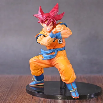 

Dragon Ball Super Blood of SaiyansSSG Red Hair Son Goku PVC Figure Collectible Model Toy