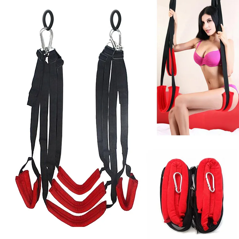 Sex Swing Soft Material Sex Furniture Fetish Bandage Love Adult Game Upgraded Hanging Door Swing Sex Erotic Toys for Couples