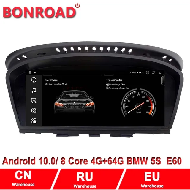8.8 "4G Ram 64GRom אנדרואיד 10 רכב נגן מולטימדיה עבור BMW 5 סדרת E60/E61/e63/E64/E90/E9/E92/CCC/CIC רדיו GPS CarPlay 4G LTE