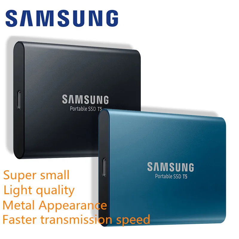 Samsung T5 Ssd Hdd ТБ 2 Портативный Верхний оригинальный внешний Hd диск Usb 3 1 для