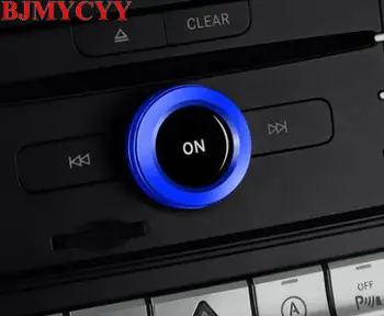 

BJMYCYY Car accessories interior Automotive volume knob metal decorating ring For Mercedes Benz A B class GLA200 220 CLA220