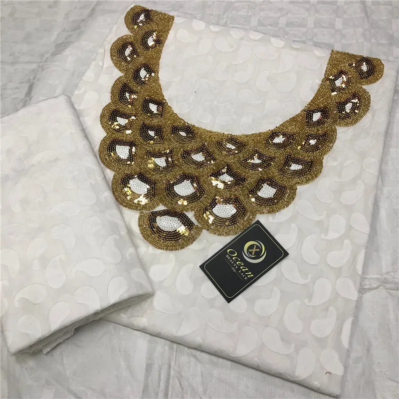 Белая африканская кружевная ткань, высокое качество, хлопок, кружево, горячая Распродажа, швейцарская вуаль, кружевная ткань из Дубая, африканская ткань, 5 ярдов