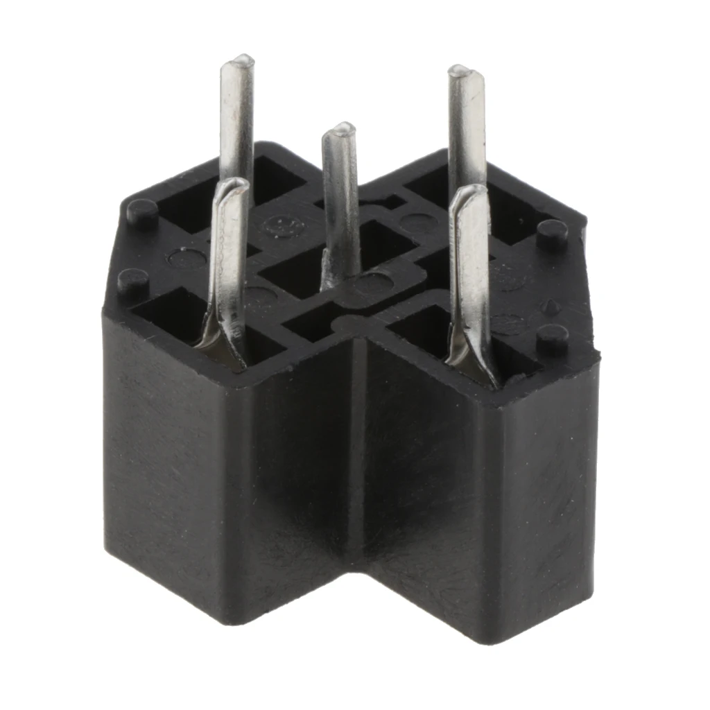 40A 5 Pin релейный разъём печатной платы крепление микро-релейный разъём, клеммы внутри установки доски, печатная плата из термопластика, 1 шт/черный