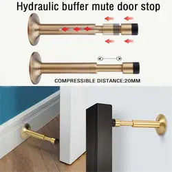 Butoir de porte mural Anti rouille, protection, robuste, silencieux, embout en caoutchouc facile 